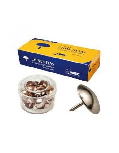 UMEC Chinchetas Niqueladas Caja 50 Ud 10 mm