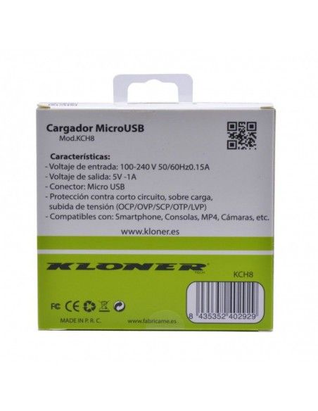 CARGADOR MICRO USB 1M.