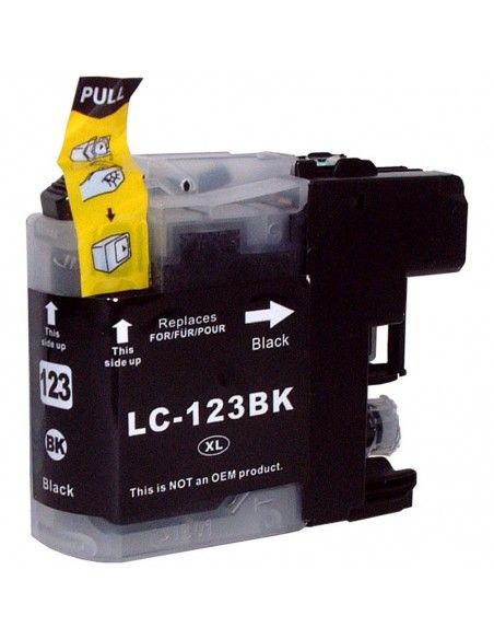 BROTHER LC121BK/LC123BK CARTUCHO DE TINTA COMPATIBLE NEGRA