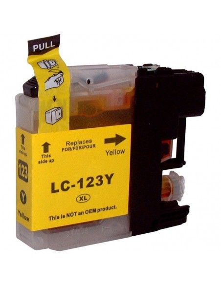BROTHER LC121YL/LC123YL CARTUCHO DE TINTA COMPATIBLE AMARILLA