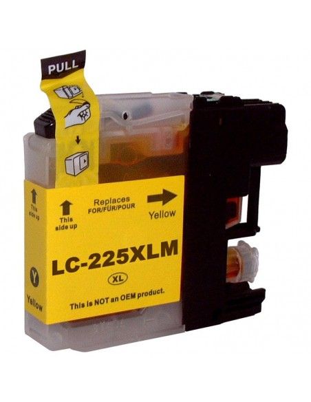 BROTHER LC-225YL CARTUCHO DE TINTA COMPATIBLE AMARILLA