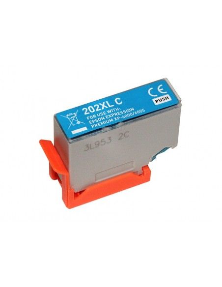 EPSON T02H2/T02F2 (202XL) CARTUCHO DE TINTA COMPATIBLE CYAN C13T02H24010/C13T02F24010