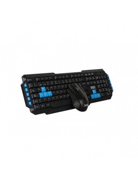 COMBO TECLADO+RATON MM WIRELESS DRILE2 NEGRO USB