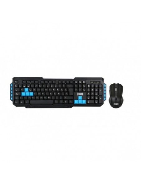 COMBO TECLADO+RATON MM WIRELESS DRILE2 NEGRO USB