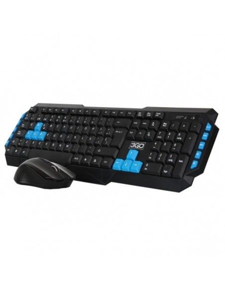 COMBO TECLADO+RATON MM WIRELESS DRILE2 NEGRO USB