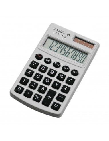 OLYMPIA Calculadora LCD-1110 blanca