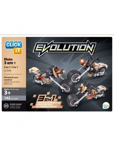Juego de bloques Click-It Evolution: motos