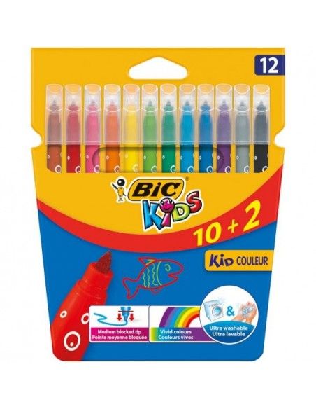 Rotulador Bic Kids Coleur 10+2 colores