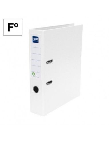 Archivador Plus Office E3R Folio lomo 75mm Blanco