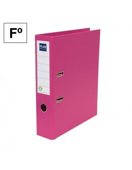 Archivador Plus Office E3R Folio lomo 75mm Rosa