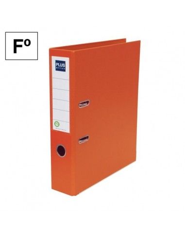 Archivador Plus Office E3R Folio lomo 75mm Naranja