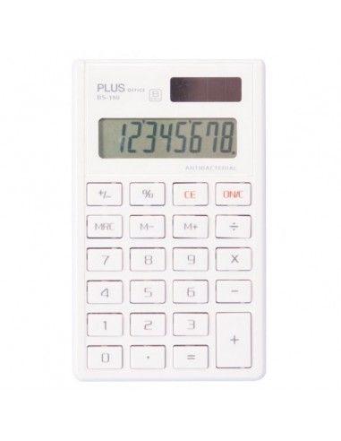 CALCULADORA PLUS OFFICE ANTIBACTERIANA BS-180...