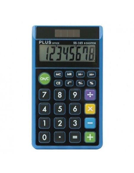 CALCULADORA PLUS OFFICE SS-165 AZUL