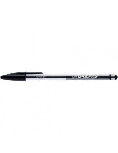 BOLIGRAFO ESPECIAL BIC CRISTAL STYLUS NEGRO