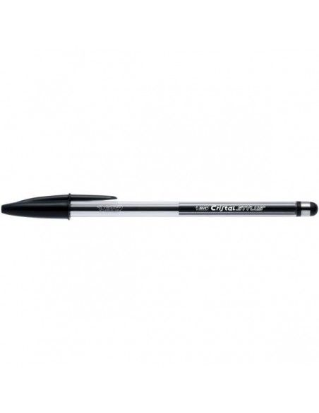 BOLIGRAFO ESPECIAL BIC CRISTAL STYLUS NEGRO
