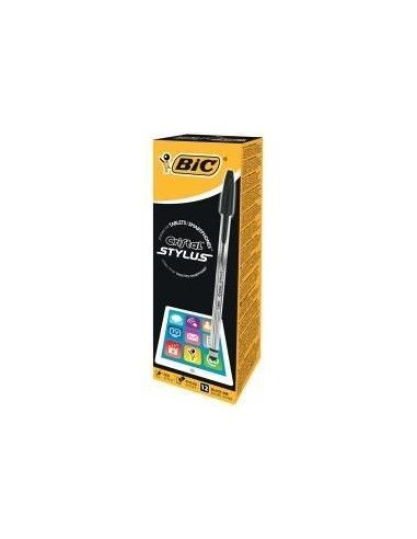 BOLIGRAFO ESPECIAL BIC CRISTAL STYLUS NEGRO