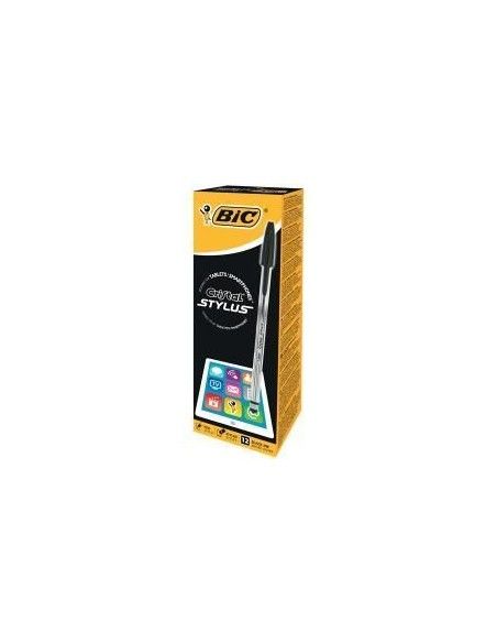 BOLIGRAFO ESPECIAL BIC CRISTAL STYLUS NEGRO