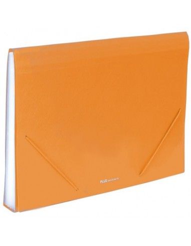 Plus Office Carpeta Clasificadora A4 Naranja Opaco