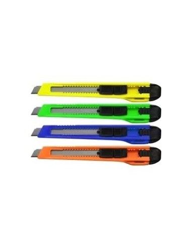 CUTTER ESTRECHO DE 9 MM. COLORES SURTIDOS BISMARK