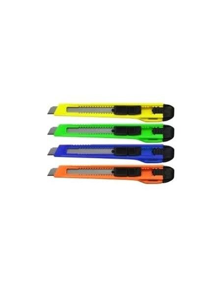 CUTTER ESTRECHO DE 9 MM. COLORES SURTIDOS BISMARK