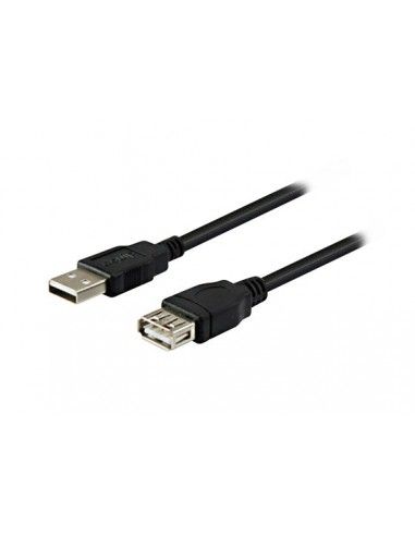 Cable Alargador USB-A Macho a USB-A Hembra 2.0 1.8m Equip