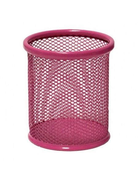 Cubilete Plus Office rejilla rosa