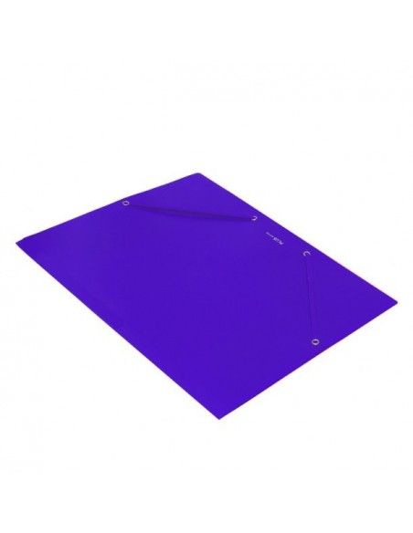 Carpeta Plus Soft A4 gomas y solapas polipropileno morado