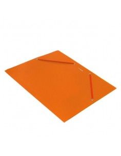 Carpeta Plus Soft A4 gomas y solapas polipropileno naranja