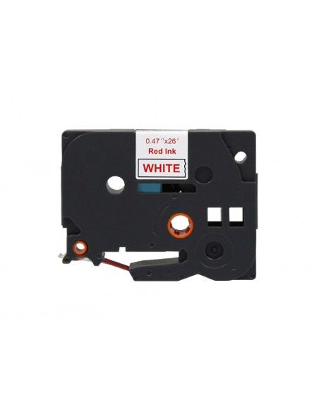 CINTA ROJO/BLANCO COMPATIBLE PARA ROTULADORA BROTHER