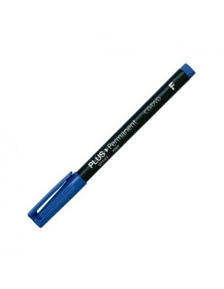 ROTULADOR MARCADOR PERMANENTE PLUS OFFICE RETROPROYECCION PUNTA DE FIBRA FINO 0,6MM AZUL