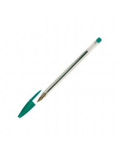 BIC Boligrafo Cristal Verde Trazo 0.4 mm tinta...
