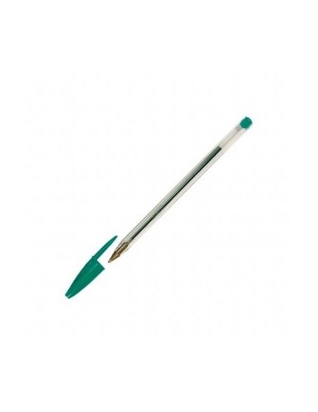 BIC Boligrafo Cristal Verde Trazo 0.4 mm tinta aceite