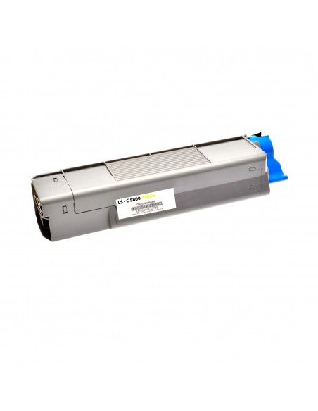 OKI C5800/C5900/C5550MFP CARTUCHO DE TONER COMPATIBLE AMARILLA
