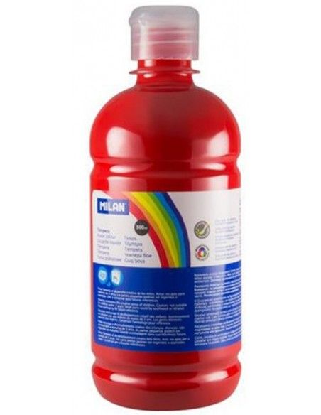 TEMPERA ESCOLAR MILAN 500ML ROJA