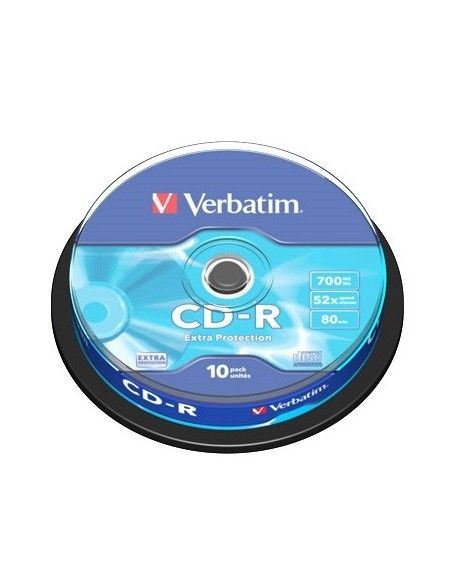 Verbatim CD-R 700MB 52x Tarrina 10Uds