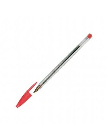 BOLIGRAFO BIC CRISTAL ORIGINAL ROJO TINTA ACEITE