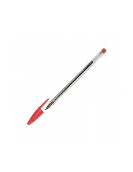 BOLIGRAFO BIC CRISTAL ORIGINAL ROJO TINTA ACEITE