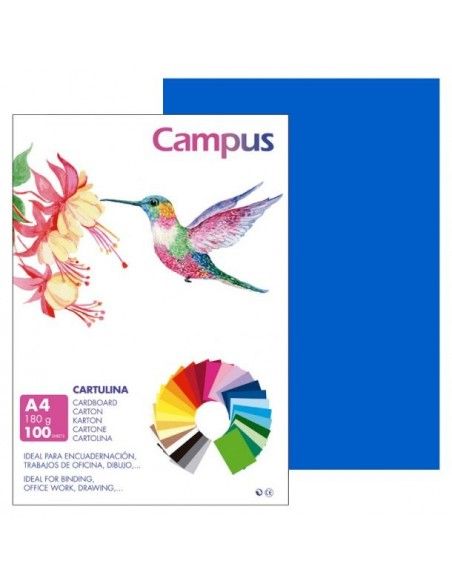 Cartulina A4 violeta 180g Campus
