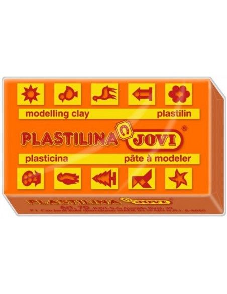 CAJA 30 PASTILLAS PLASTILINA 50 G - NARANJA JOVI