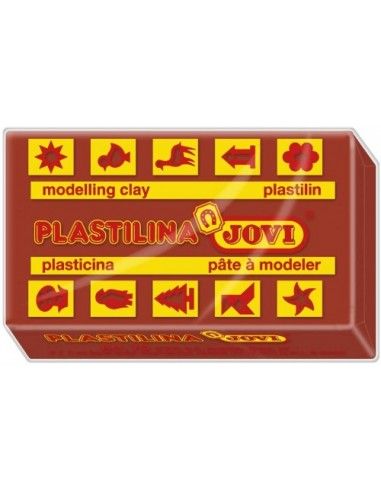 CAJA 30 PASTILLAS PLASTILINA 50 G - MARRÓN JOVI