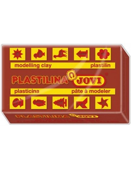 CAJA 30 PASTILLAS PLASTILINA 50 G - MARRÓN JOVI