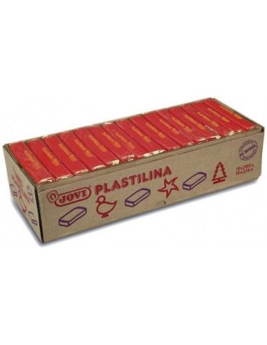CAJA 15 PASTILLAS PLASTILINA 350 G - ROJO JOVI
