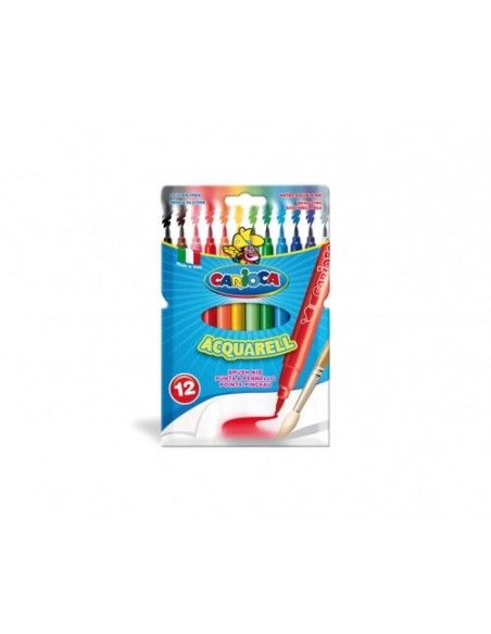 ESTUCHE ROTULADORES ACQUARELL 12 PCS CARIOCA