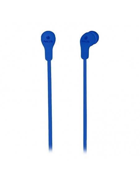 NGS Cross Skipe Auriculares Intrauditivos - Microfono Integrado - Jack 3.5mm - Asistente Voz - Cable de 1.20m - Color Azul