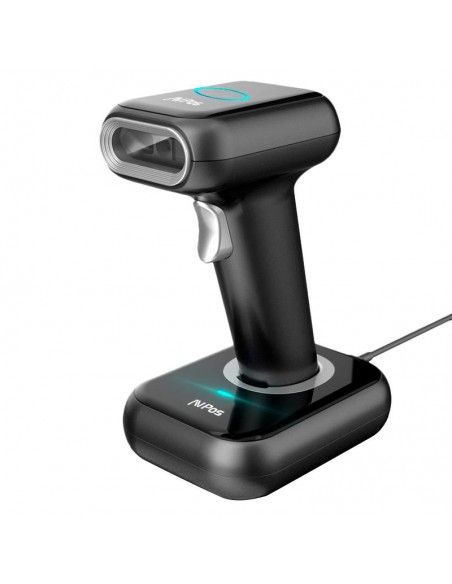 LECTOR AVPOS CODIGO DE BARRAS 1D + 2D BT44 INALAMBRICO 2,4GHZ 60 MTS + BASE