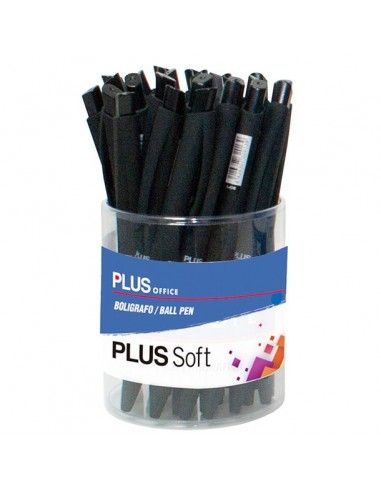 Bolígrafo Plus Office Plus Soft negro