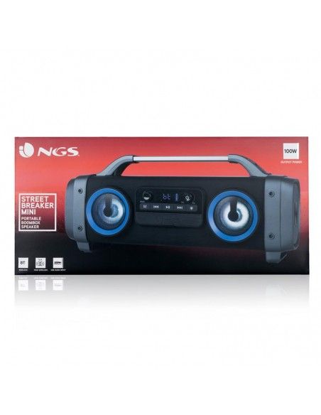 ALTAVOCES NGS STREET BREAKER MINI 100W LED USB/SD/BLUETOOTH