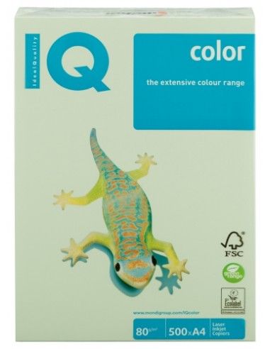 IQ Papel multifunción color 500h 80 g. A4 verde