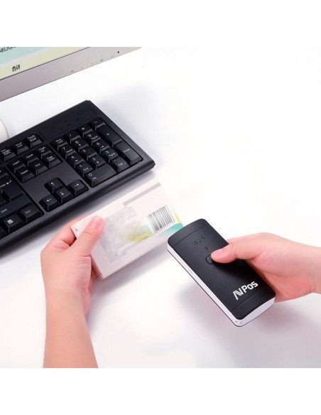 LECTOR AVPOS CODIGO DE BARRA BP200 POCKET 1D - 2D BLUETOOTH-USB