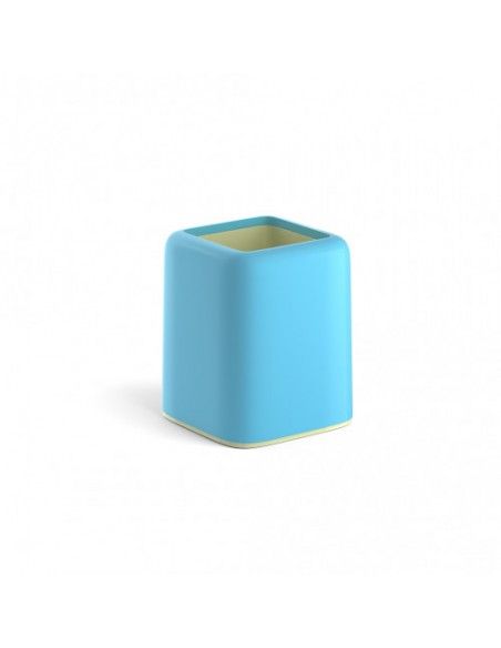 PORTALÁPICES FORTE, PASTEL, AZUL CON AMARILLO EN EL INTERIOR